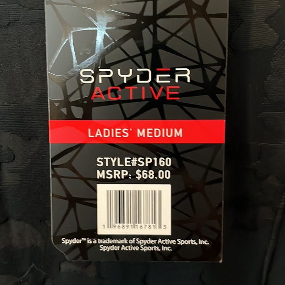 NWT Spyder 1/4 Zip Black Camo Long Sleeve Sz Medium - Picture 6 of 7